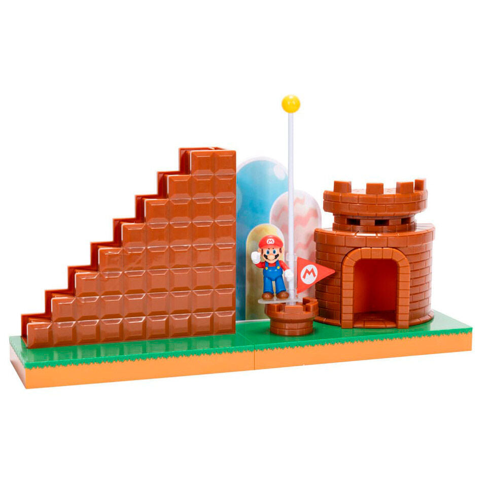 Super Mario Bros Level End Playset