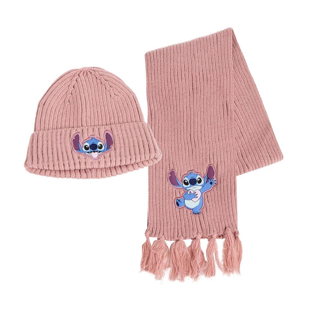 Disney Stitch Mössa och Halsduk Set
