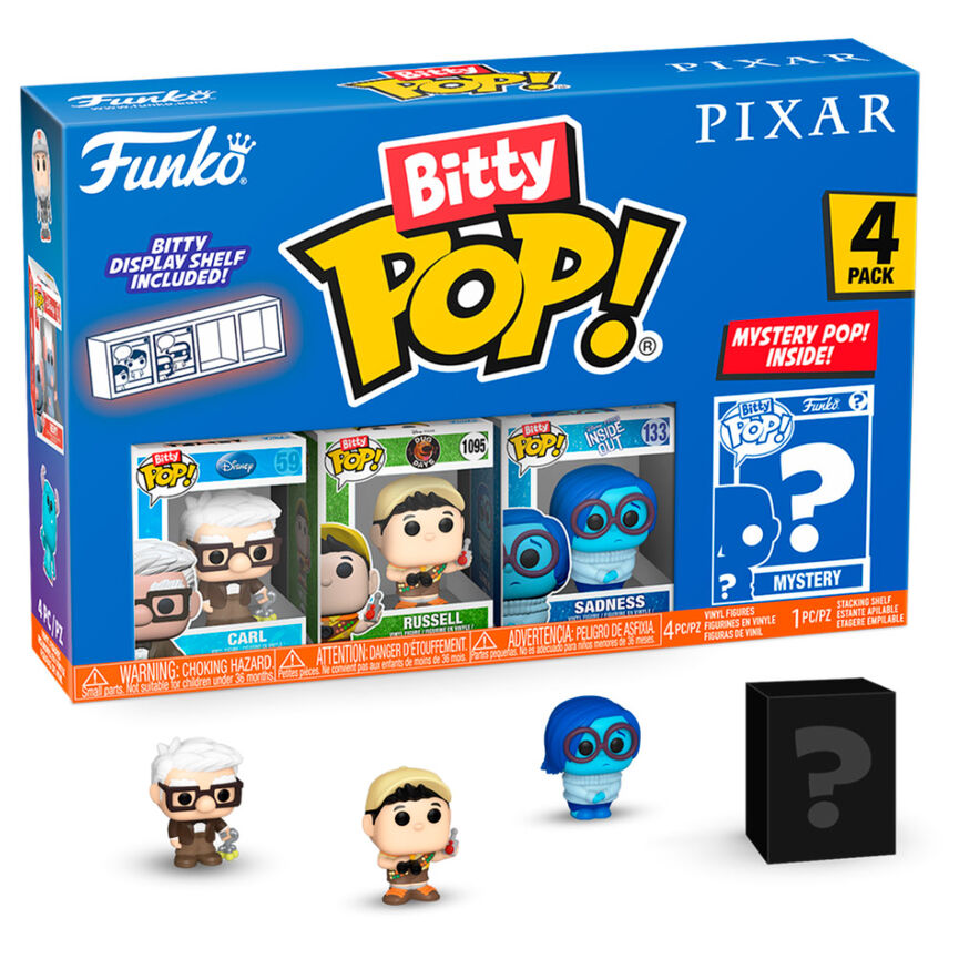 Blister 4 Figurer Bitty POP Disney Pixar UP