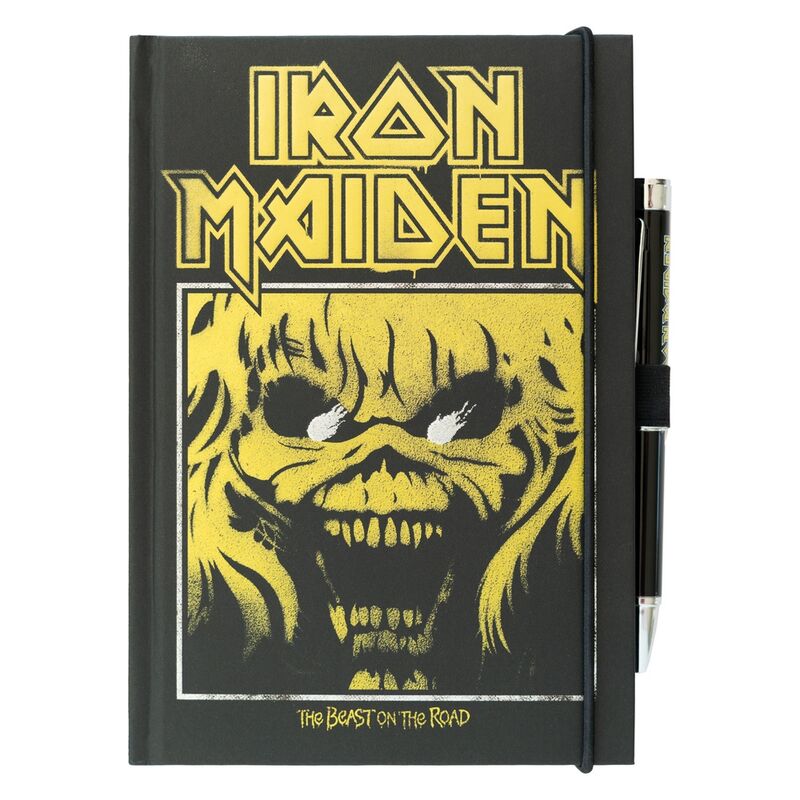 Iron Maiden A5 Premium Notebook med Projektor Penna