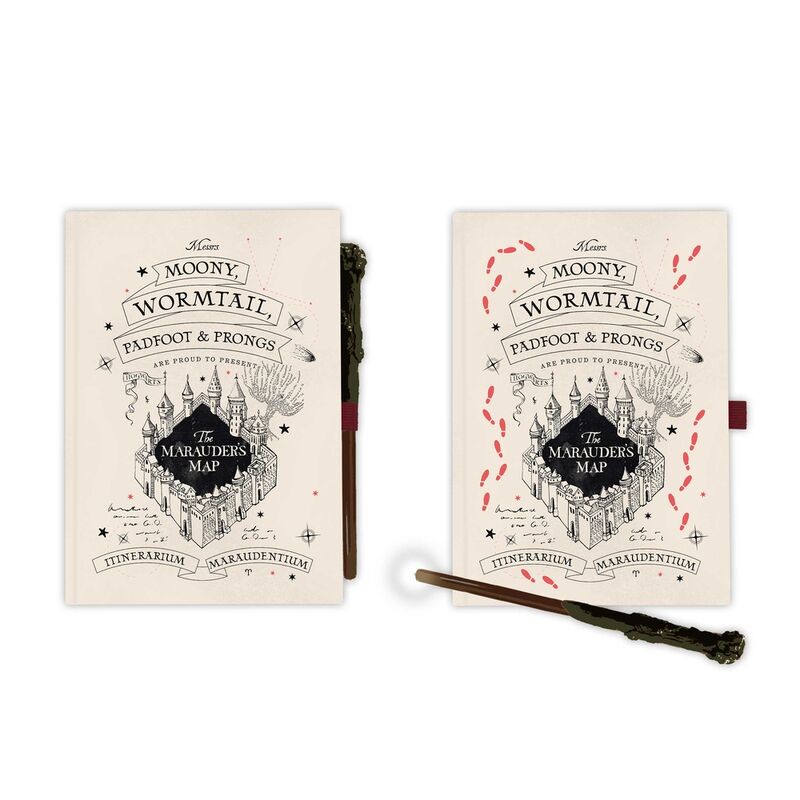 Harry Potter Marauders Map A5 Anteckningsblock med Penna