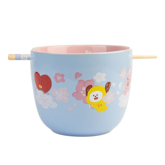 BT21 Ramen Skål med 2 Bambupinnar