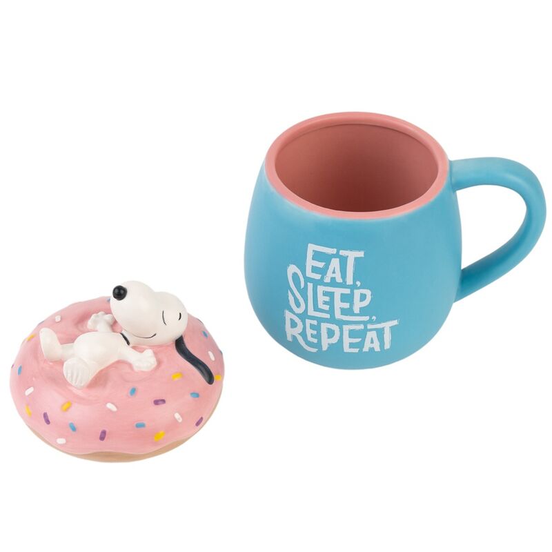 Snoopy Eat Sleep Repeat 3D Mug 500ml