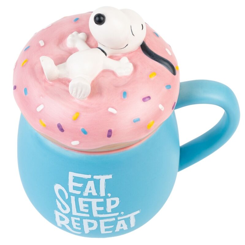 Snoopy Eat Sleep Repeat 3D Mug 500ml