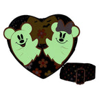 Loungefly Disney Mickey & Minnie Floral Ghost Axelremsväska