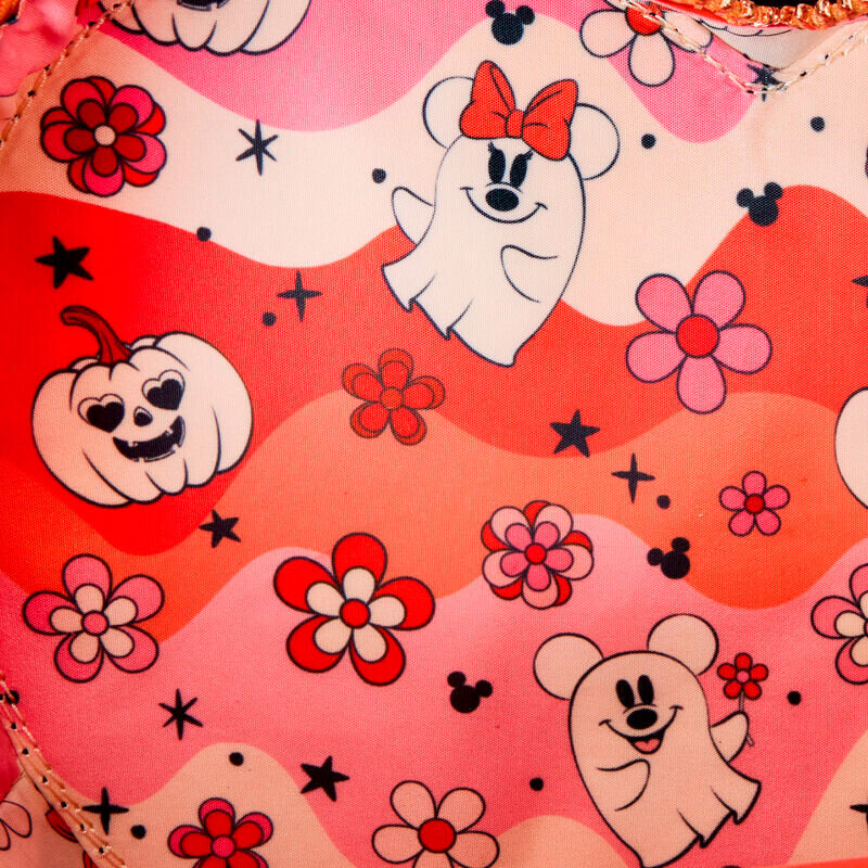 Loungefly Disney Mickey & Minnie Floral Ghost Axellväska