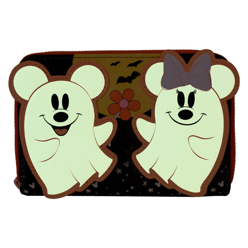 Loungefly Disney Mickey & Minnie Blommig Spöke Plånbok