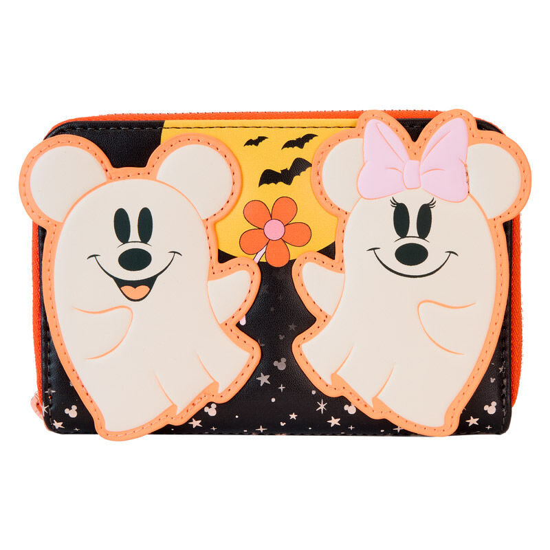 Loungefly Disney Mickey & Minnie Floral Ghost Plånbok