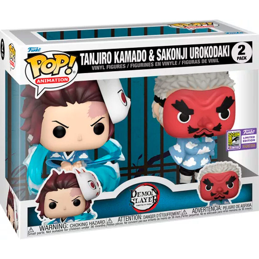 POP pack 2 figurer Demon Slayer Kimetsu no Yaiba Tanjiro Kamado & Sakonji Urokodaki