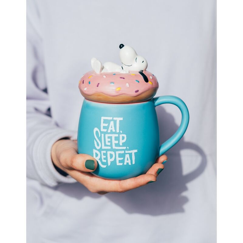 Snoopy Eat Sleep Repeat 3D Mug 500ml