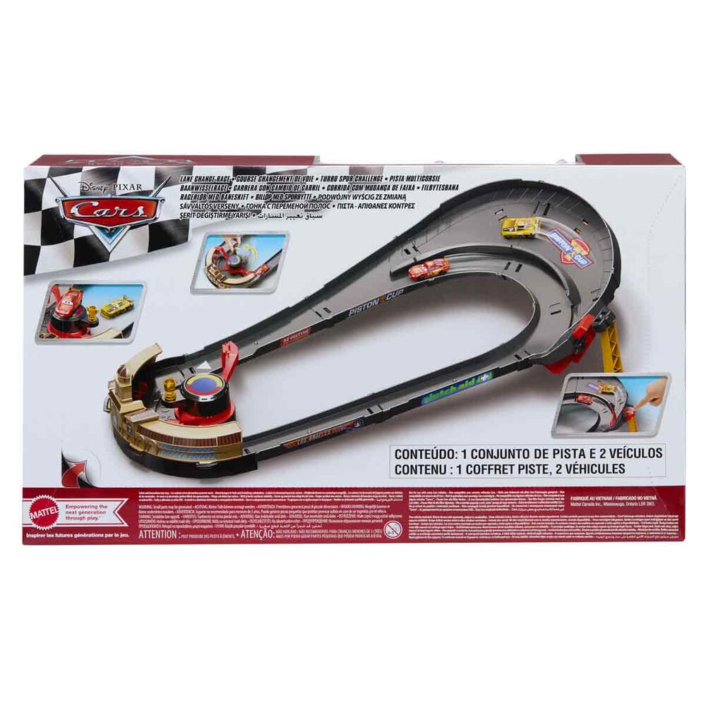 Disney Pixar Cars Nascar Racing Set med Lightning McQueen & Carstin Ace Dillon