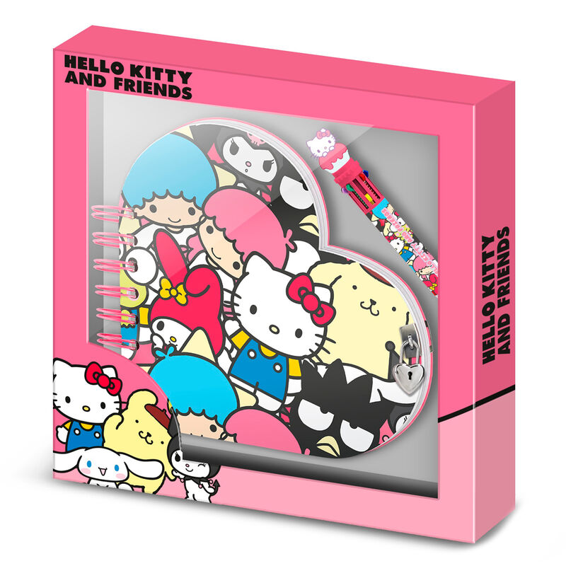Hello Kitty Vänner Dagbok + Pen Set