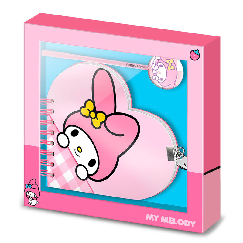 Hello Kitty My Melody Dagbok + Penn Set