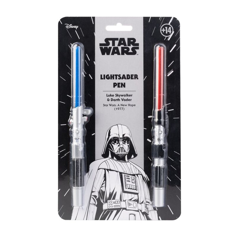 Star Wars Lightsaber Set - 2 Pennor med Ljus