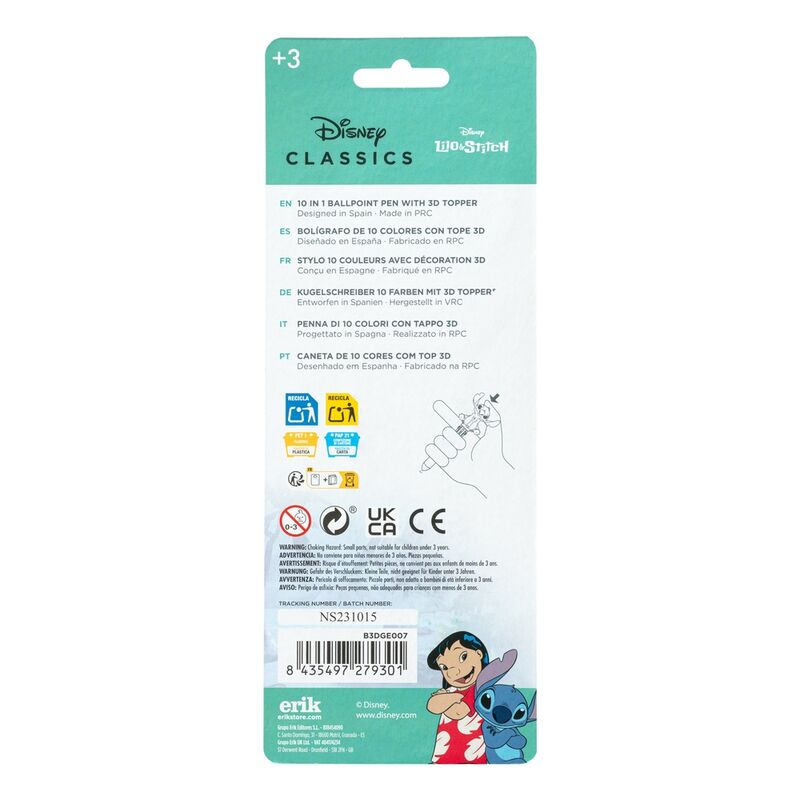 Disney Stitch 3D Pen med 10 Färger