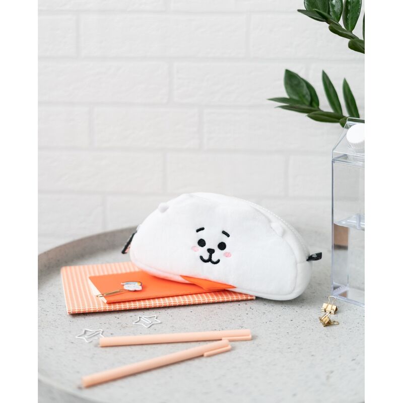BT21 RJ Pennfodral - Plüssmaterial med Dragkedja