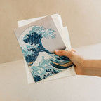 The Great Wave of Kanagawa Hokusai - 3 A5 anteckningsböcker