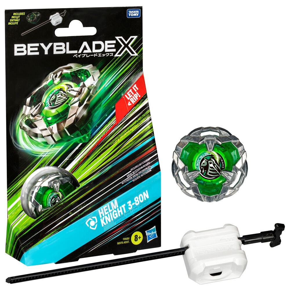 BeybladeX Helm Knight 3-80N - Spännande Spinning Top Startpaket