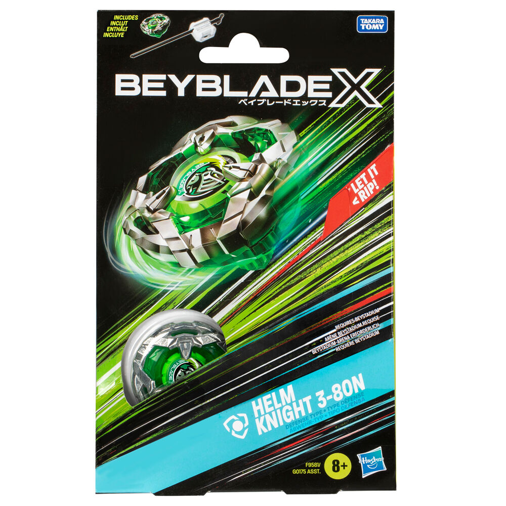 BeybladeX Helm Knight 3-80N - Spännande Spinning Top Startpaket