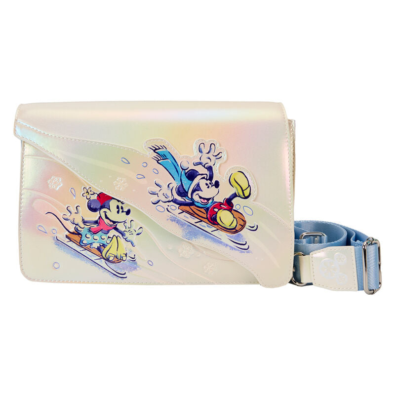 Loungefly Disney Mickey and Friends Vinter Wonderland Axelremsväska