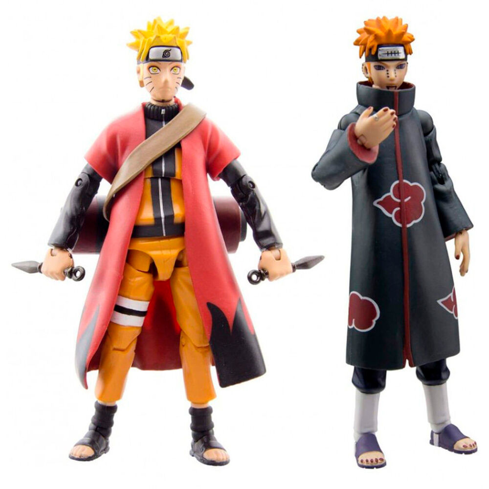 Naruto Shippuden Naruto vs Pain Sage Mode 25-årsjubileum setfigurer 10cm