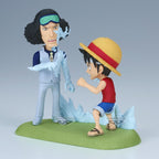 One Piece World Collectable Figur: Monkey D. Luffy vs Kuzan 9cm