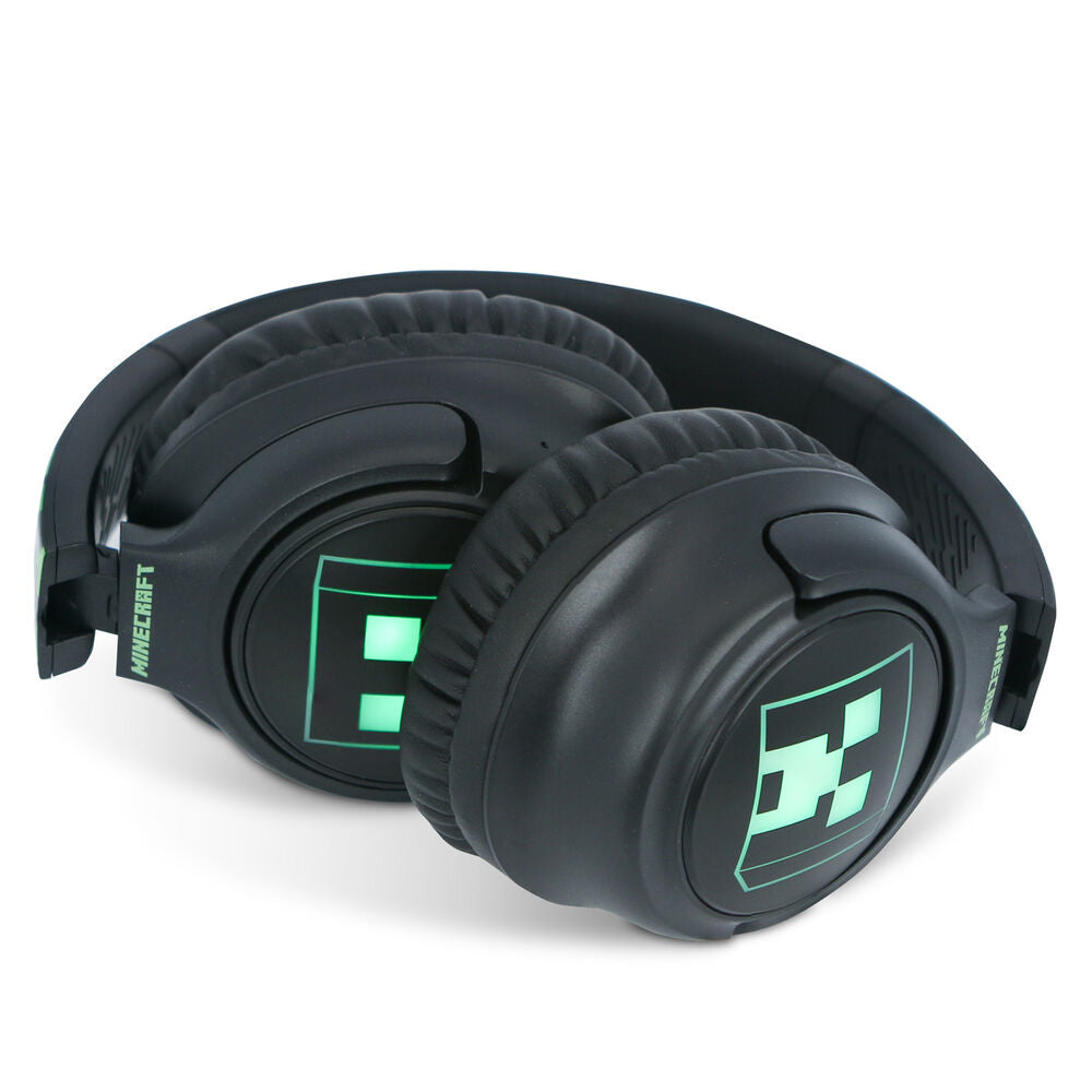 Minecraft Trådlösa LED Hörlurar