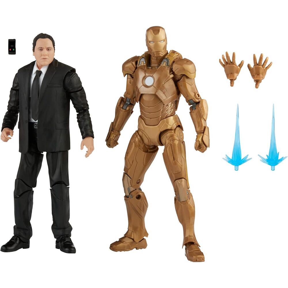 Marvel The Infinity Saga Iron Man 3 Happy Hogan och Iron Man Mark XXI Set