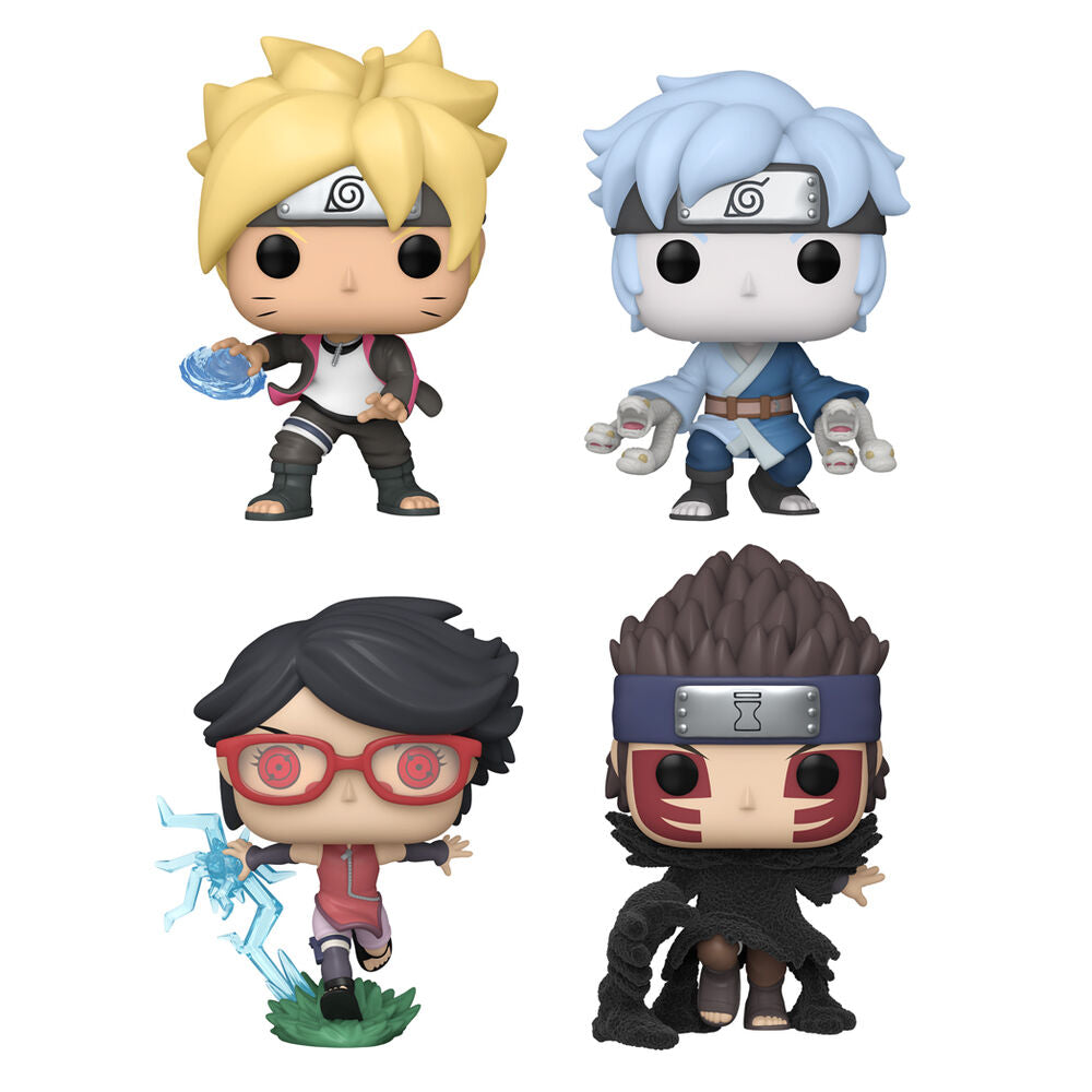 Boruto POP Pack 4 Figurer: Boruto, Mitsuki, Sarada och Shinki
