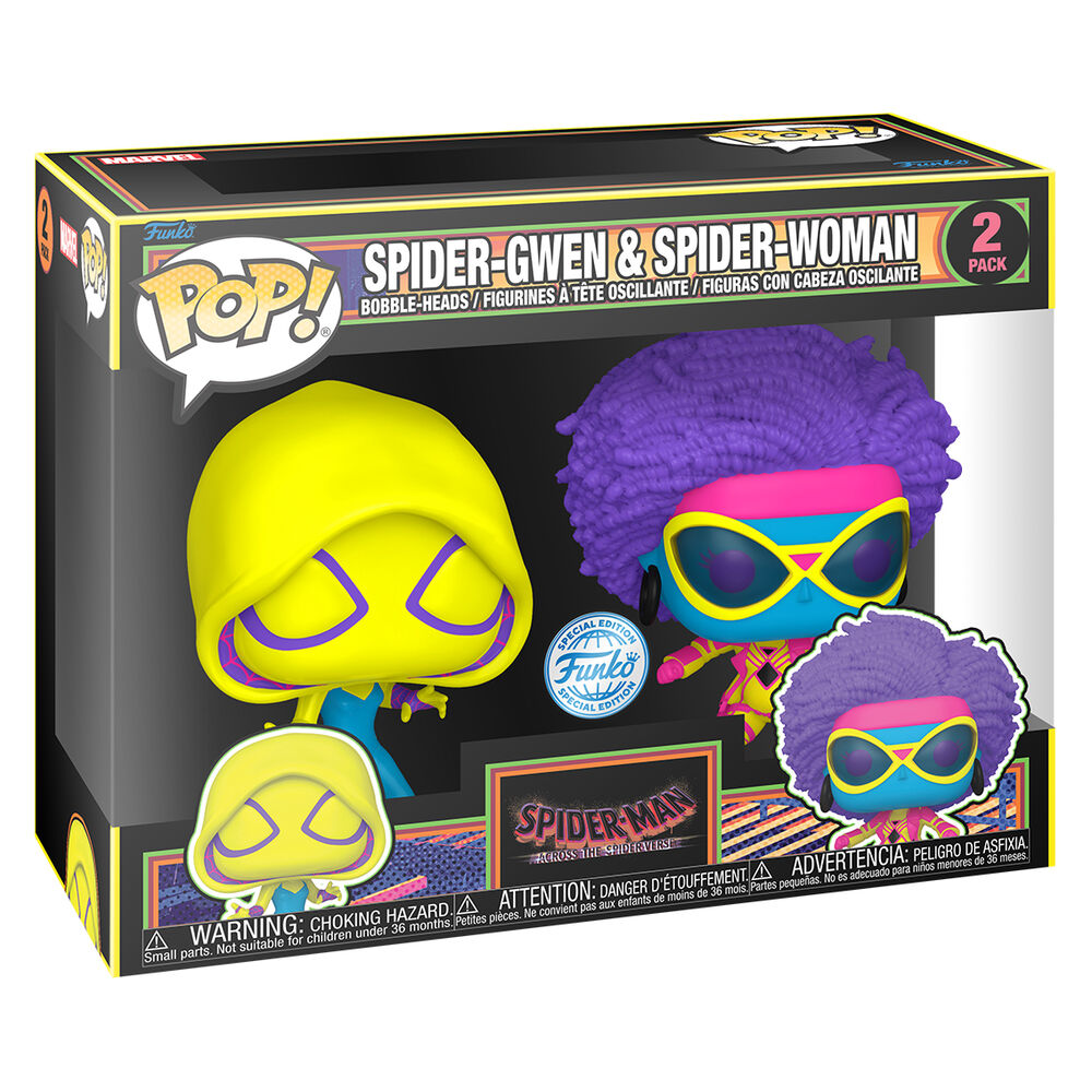 POP pack med 2 figurer: Spider-Man, Spider-Gwen & Spider-Woman - Exklusiv