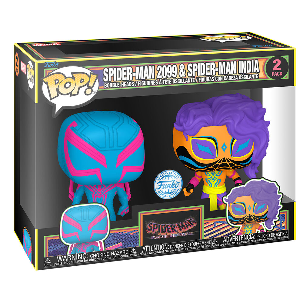 POP pack 2 figurer Spider-Man - Spider-Man 2099 & Spider-Man India