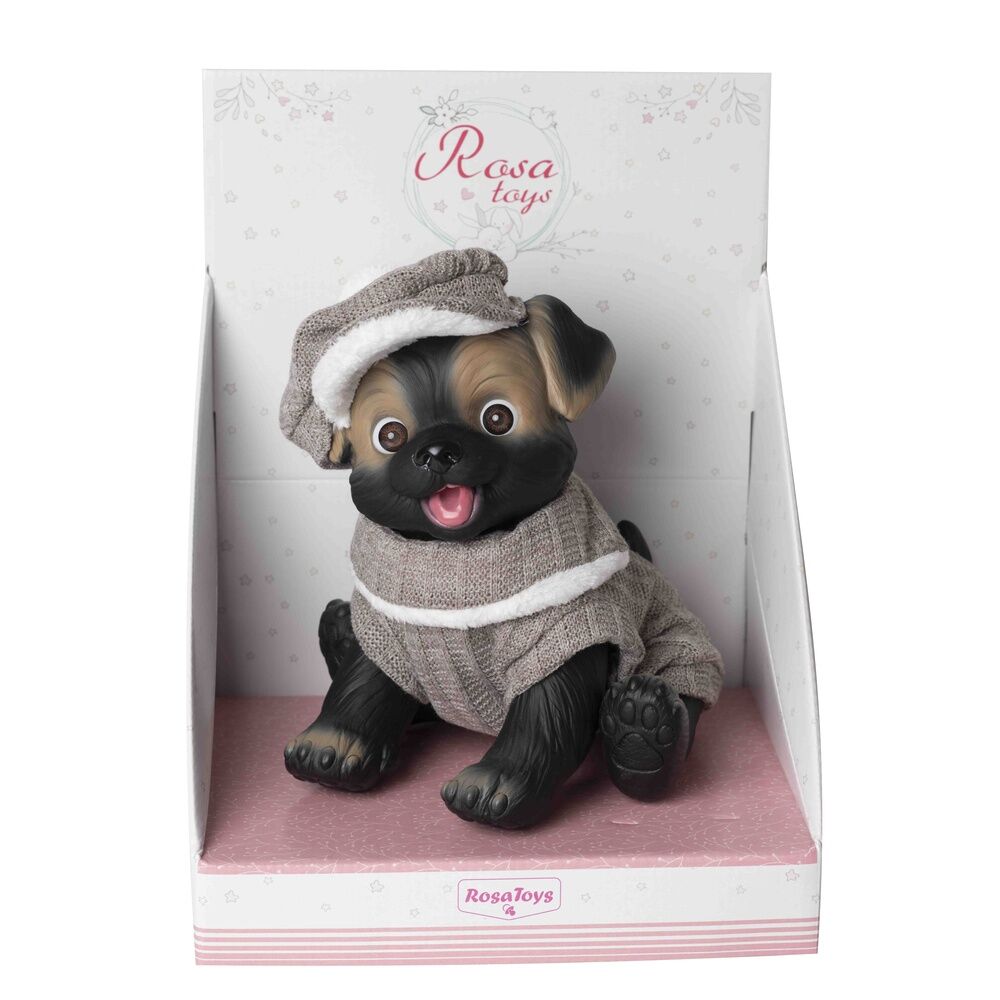 Baby Doll Reborn Puppy Romper och Mössa