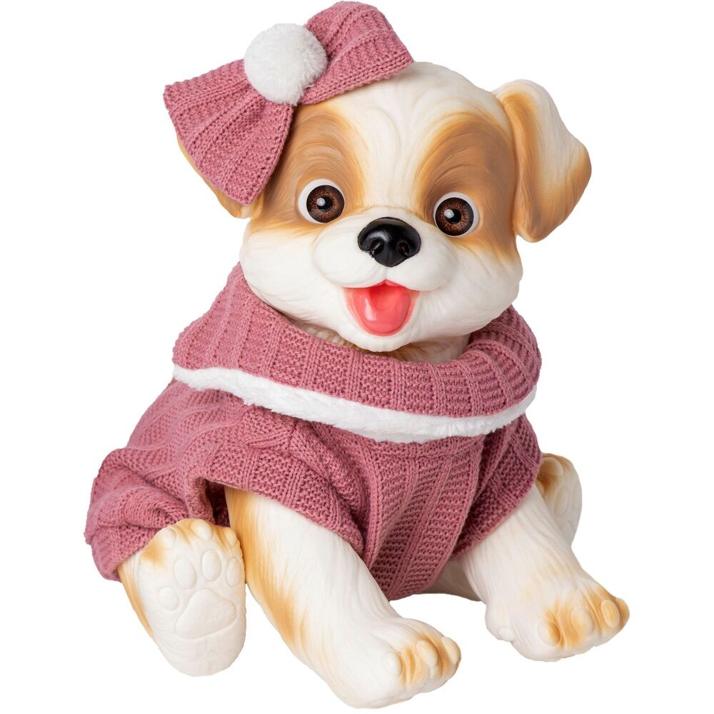 Baby Doll Reborn Puppy Romper och Bowsdocka