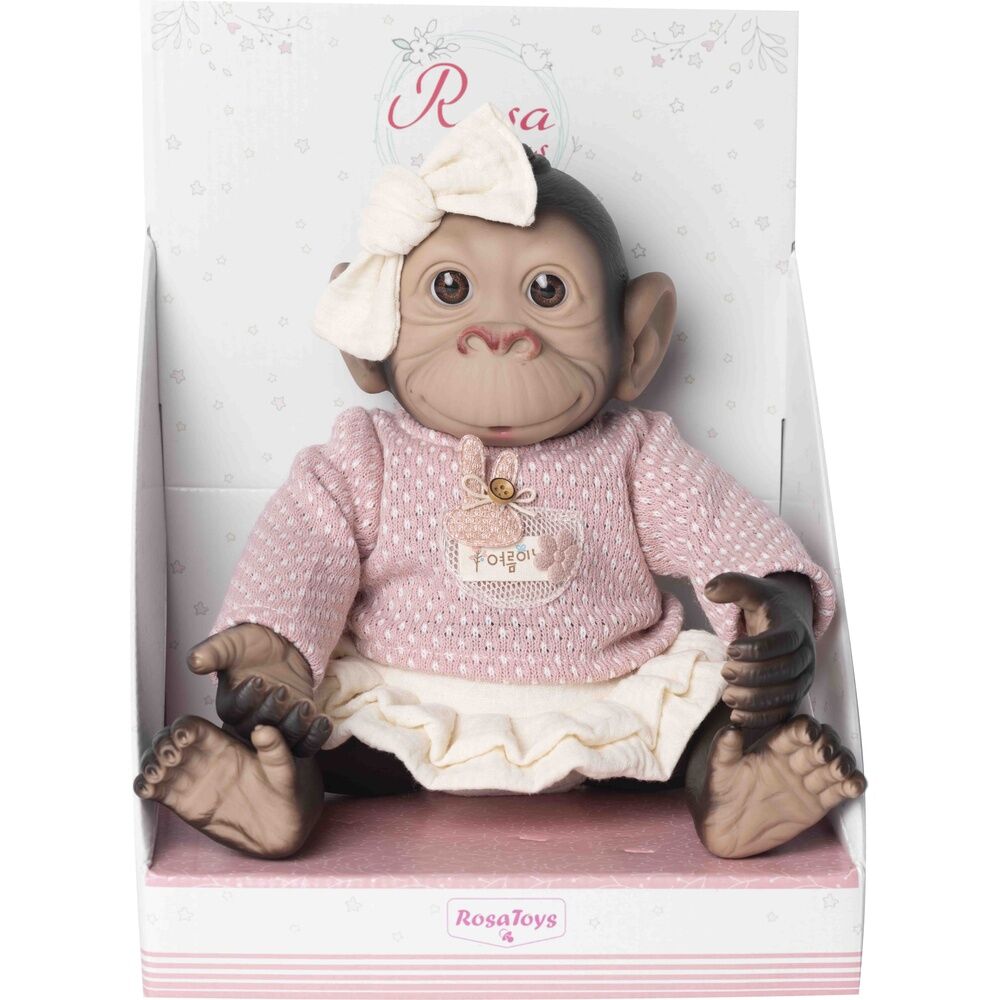 Reborn Baby Doll Monkey Jumper och Kjol