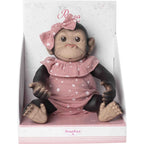 Baby Doll Reborn Monkey i Rosa Onesie