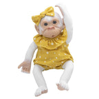 Baby Doll Reborn Monkey Flake Yellow Onesie - En Söt Klädsel för Ditt Barn