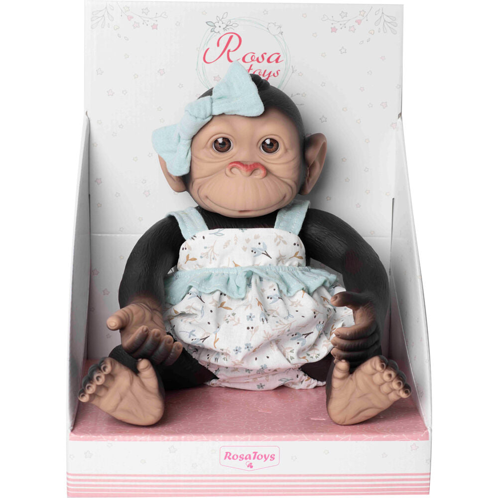 Reborn Baby Doll Monkey i Grön Onesie - 35cm