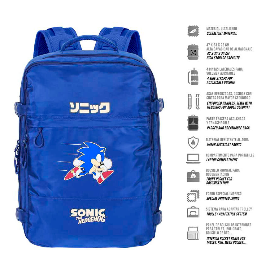 Sonic the Hedgehog Ryggsäck 49cm