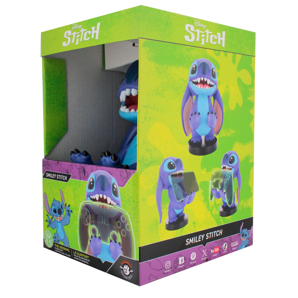 Disney Smiley Stitch Klämma för Kabelhållare 20cm
