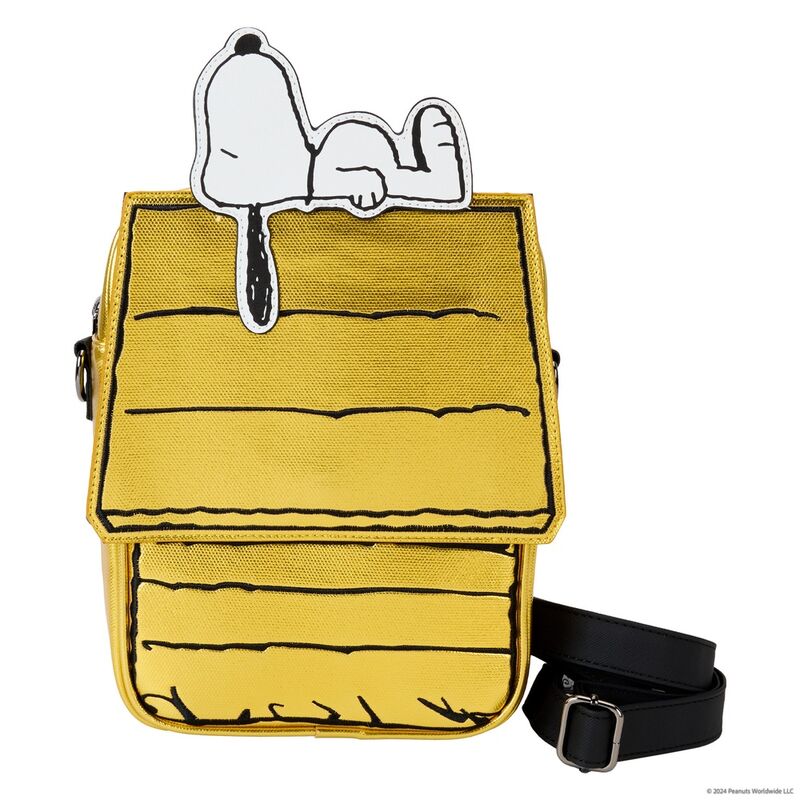 Loungefly Peanuts 75-års Jubileum Snoopy Sleeping Doghouse Crossbody Väska
