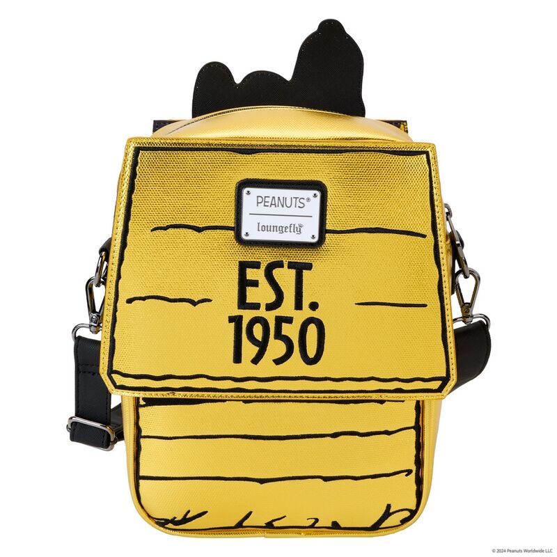 Loungefly Peanuts 75-års Jubileum Snoopy Sleeping Doghouse Crossbody Väska