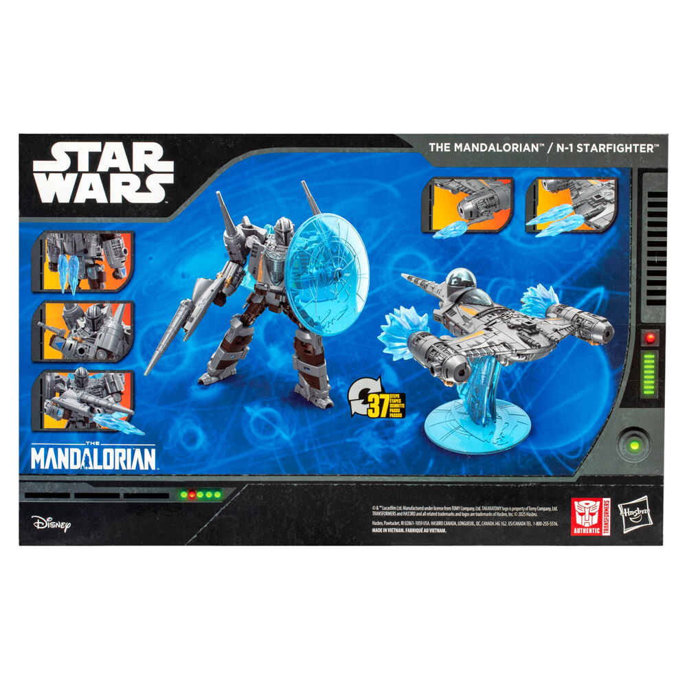 Transformers Star Wars The Mandalorian N-1 Starfighter Figur 19cm