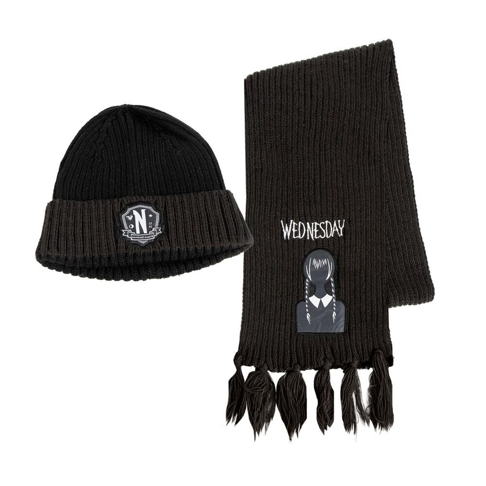 Wednesday Mössa och Halsduk Set - One Size