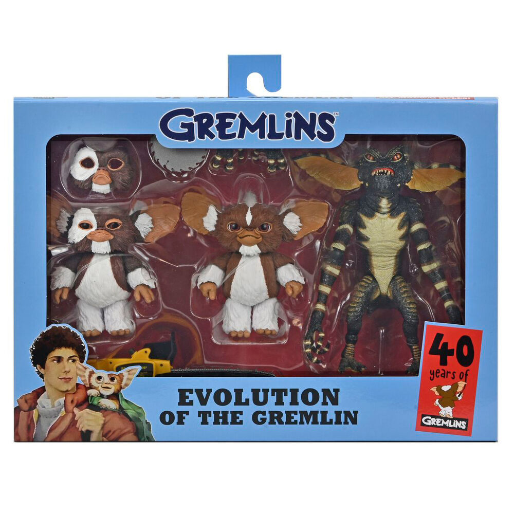 Gremlins Evolution of the Gremlin 40th Anniversary pack – 3 figurer 18 cm