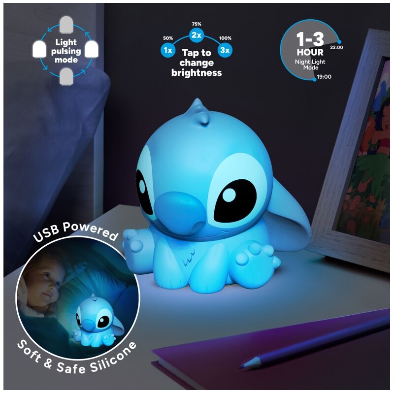 Disney Stitch 3D Lampa 15cm