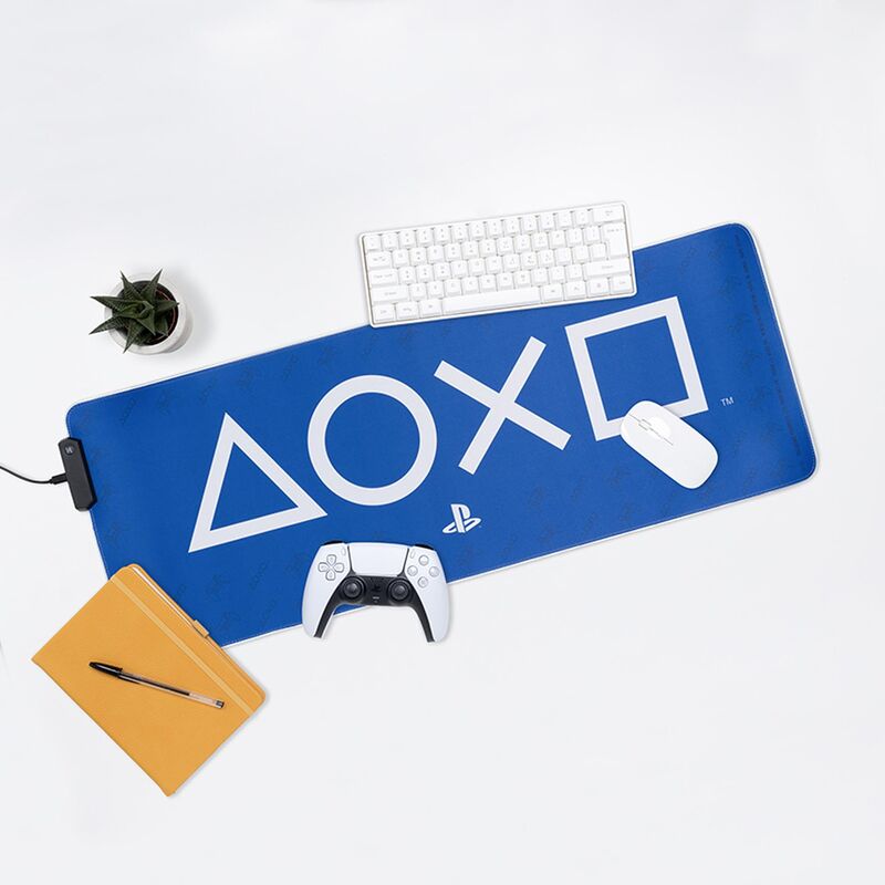 PlayStation Gaming Light Desk Mat - 30x80cm