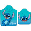 Disney Stitch mikrofiber ponchohandduk