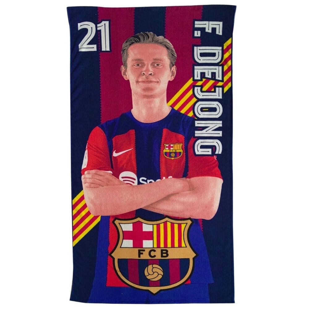 FC Barcelona Dejong mikrofiber strandhandduk