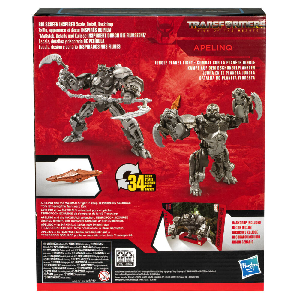 Transformers Rise of the Beast Studio Series Apeling Figur 21,6cm