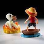 One Piece Luffy & Going Merry Figur 8cm